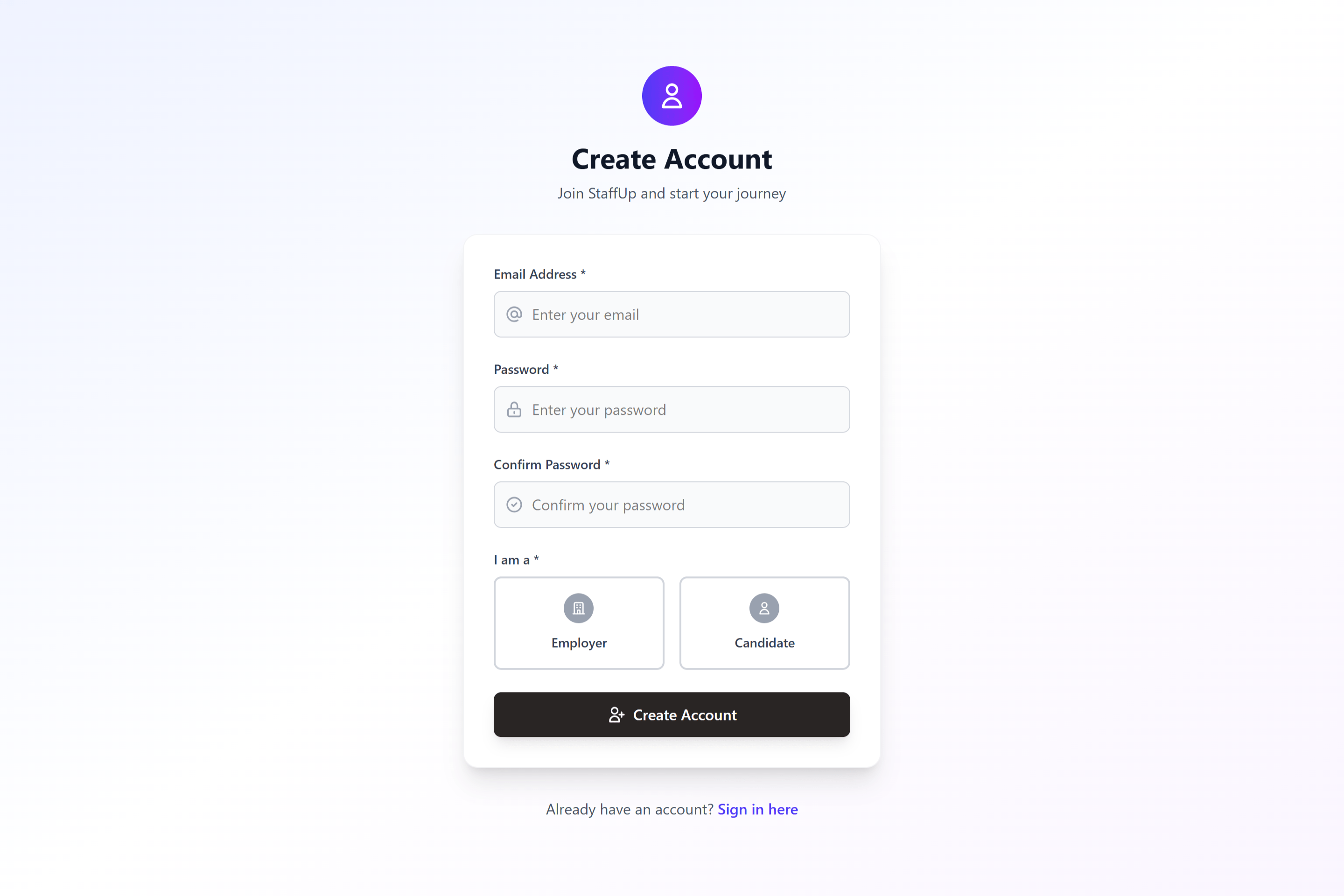 StaffUp - Job List Variant